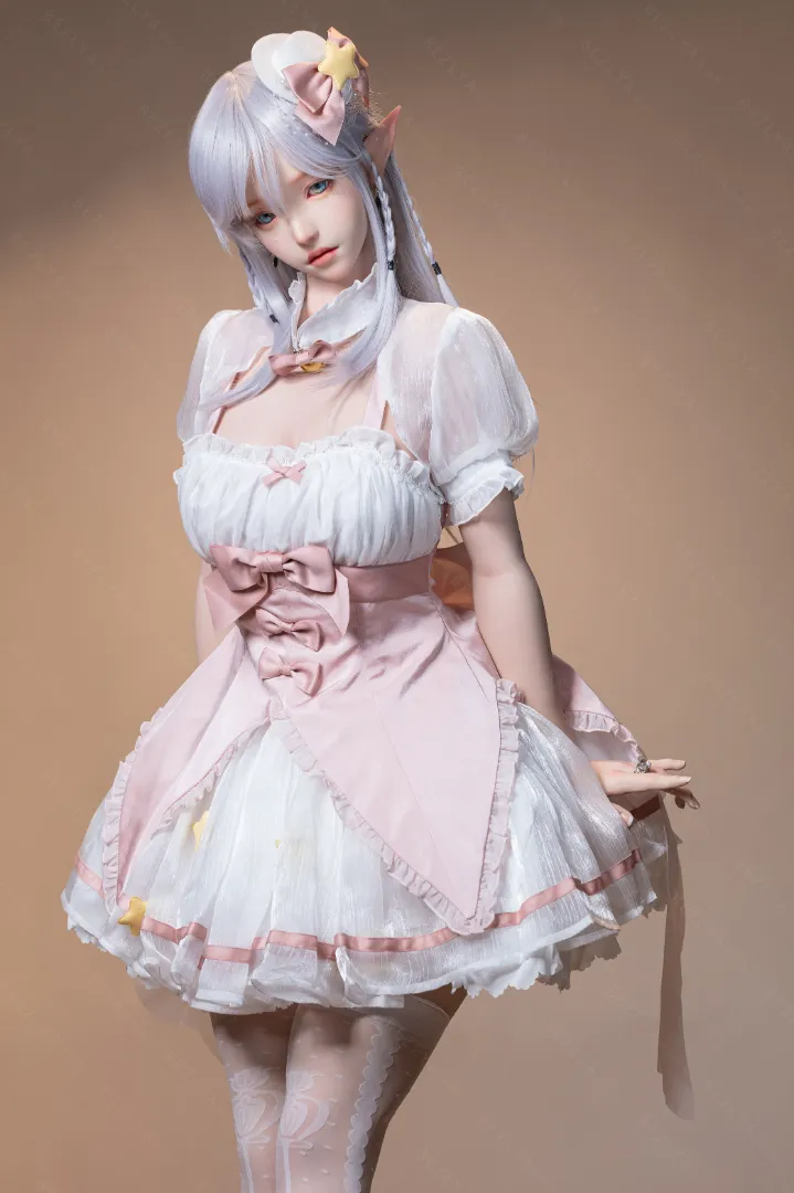 155cm (5ft1) E CUP Lightweight Silicone Sex Doll, Movable Jaw Head Calla